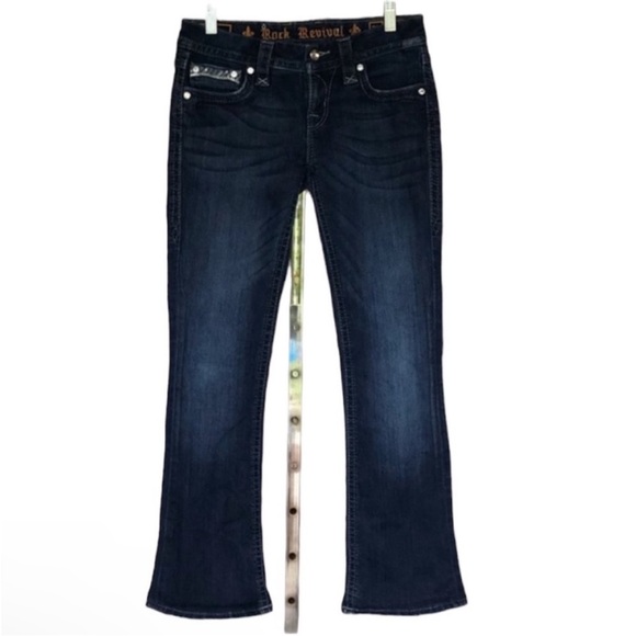 Rock Revival Klarry Bootcut Bling Denim
Blue Jeans Size 27 - Picture 1 of 9